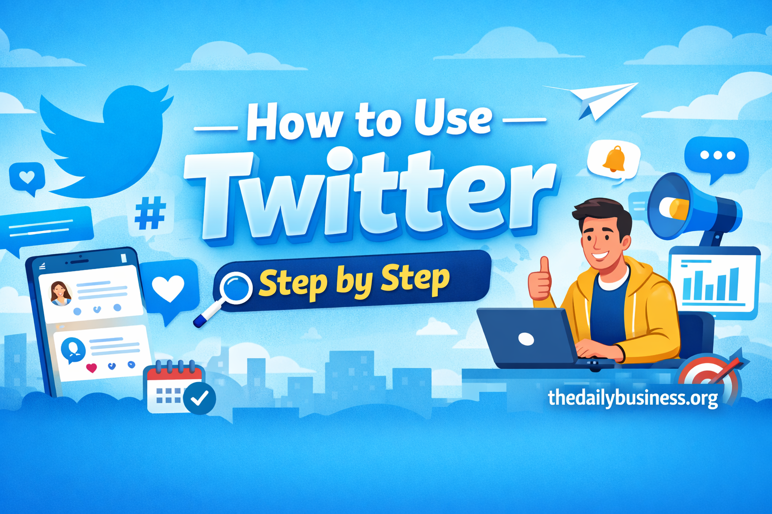how to use Twitter step by step