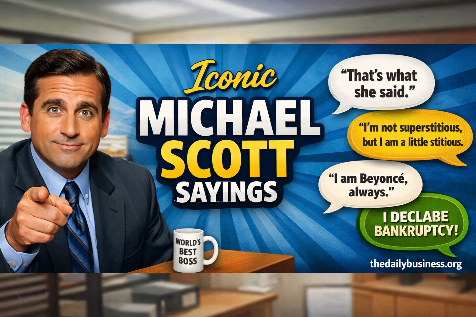 iconic Michael Scott sayings