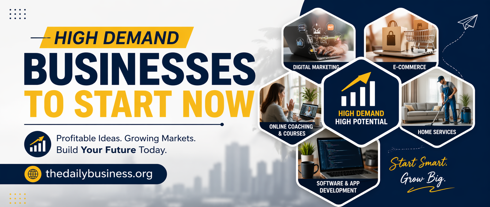 high demand businesses to start now