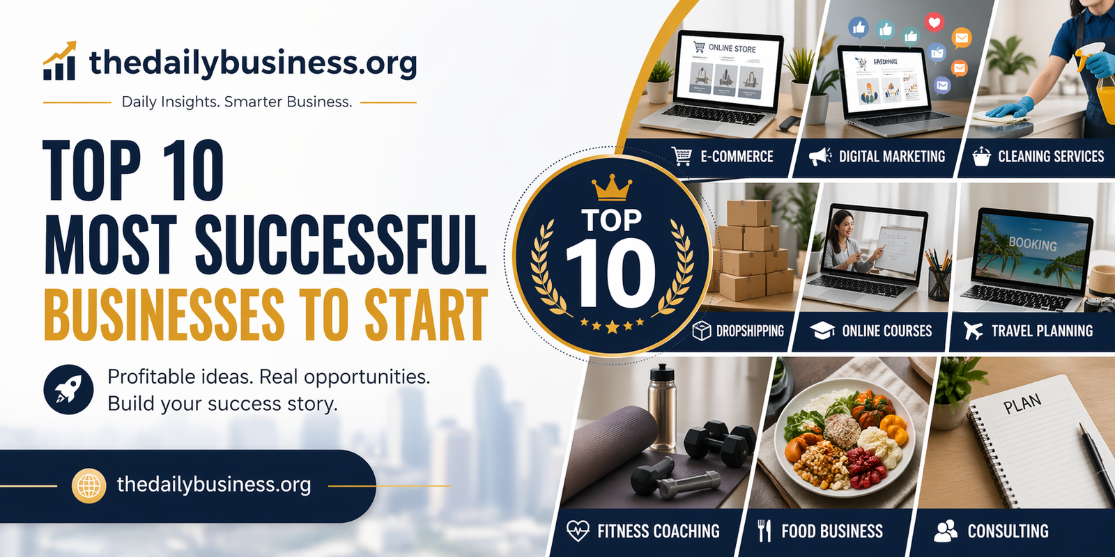 top 10 most successful businesses to start