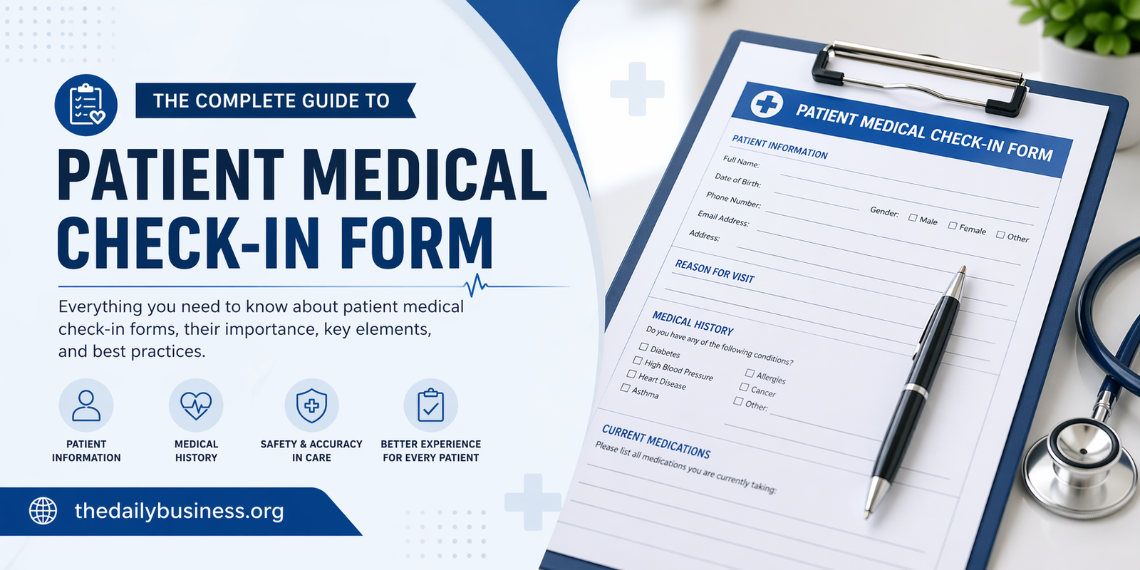 patient medical check in form