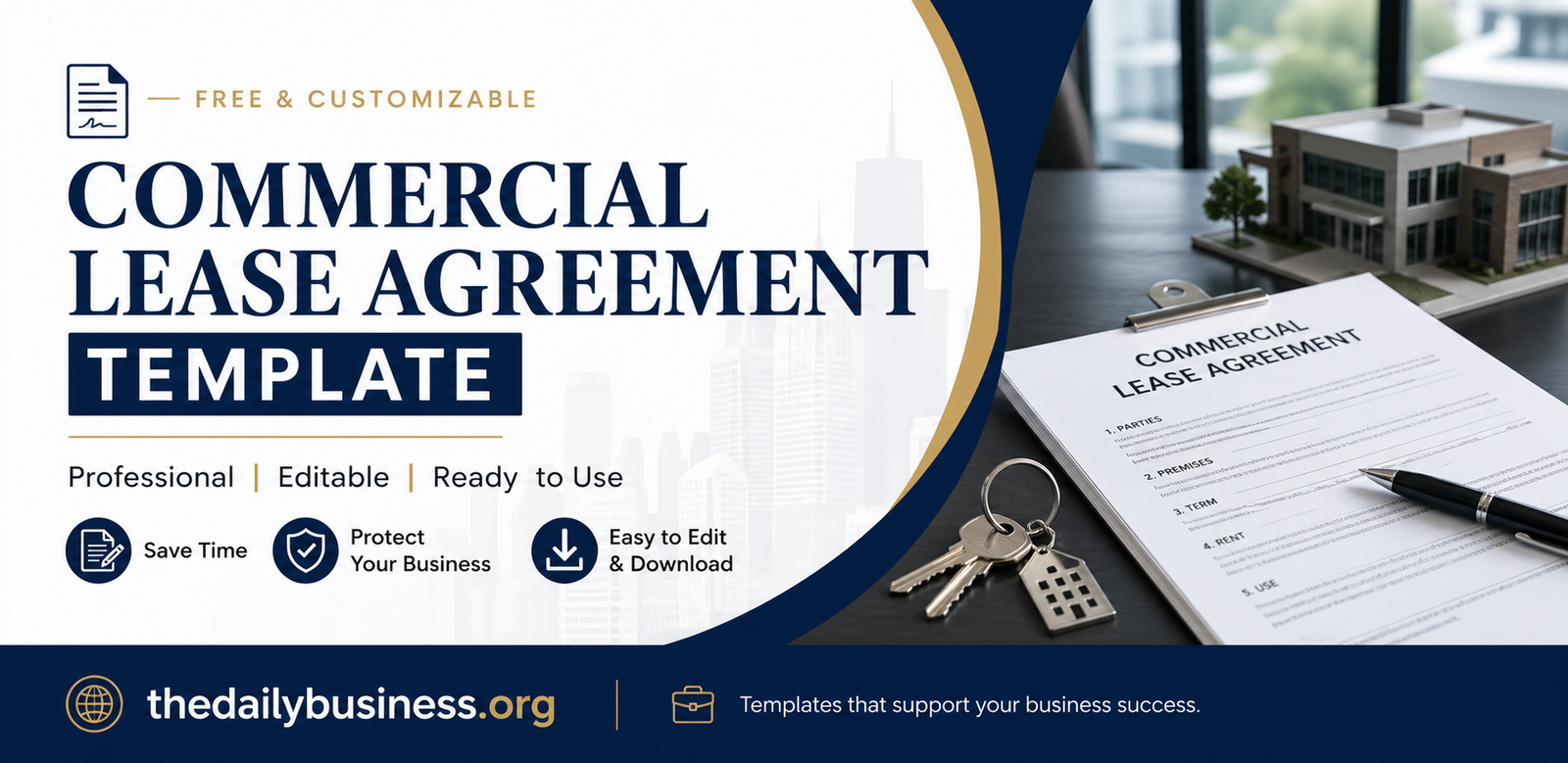 commercial lease agreement template
