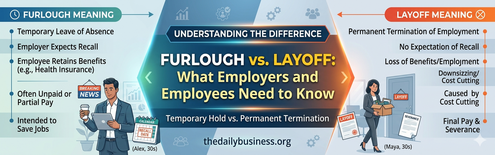 furlough meaning vs layoff meaning