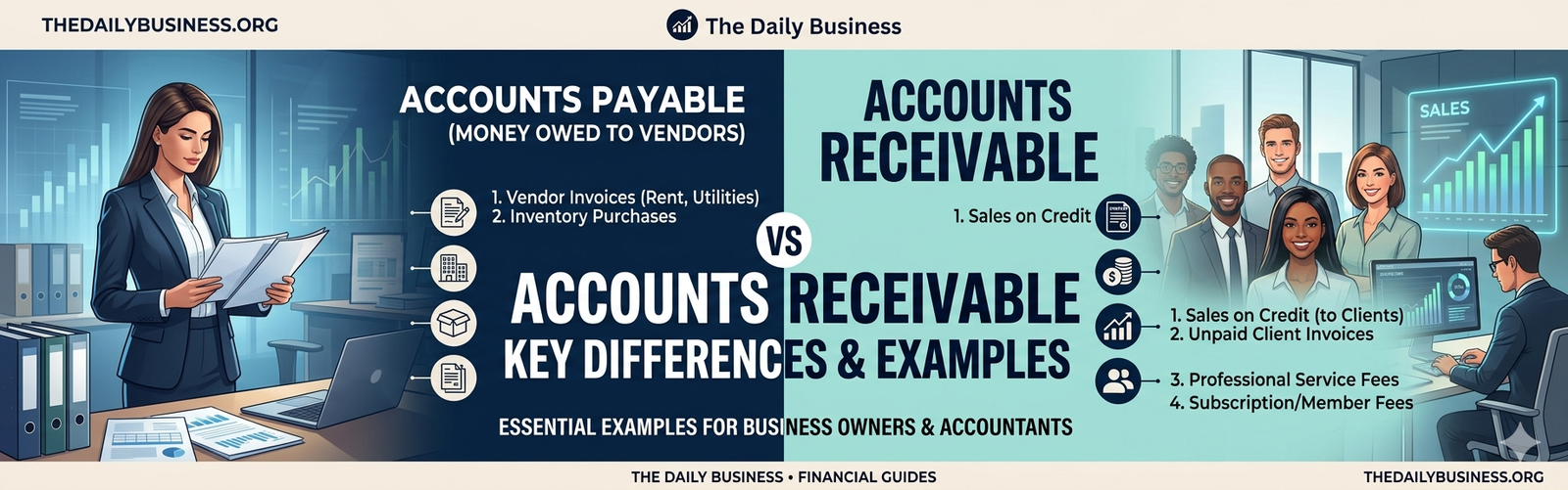 accounts payable vs accounts receivable examples