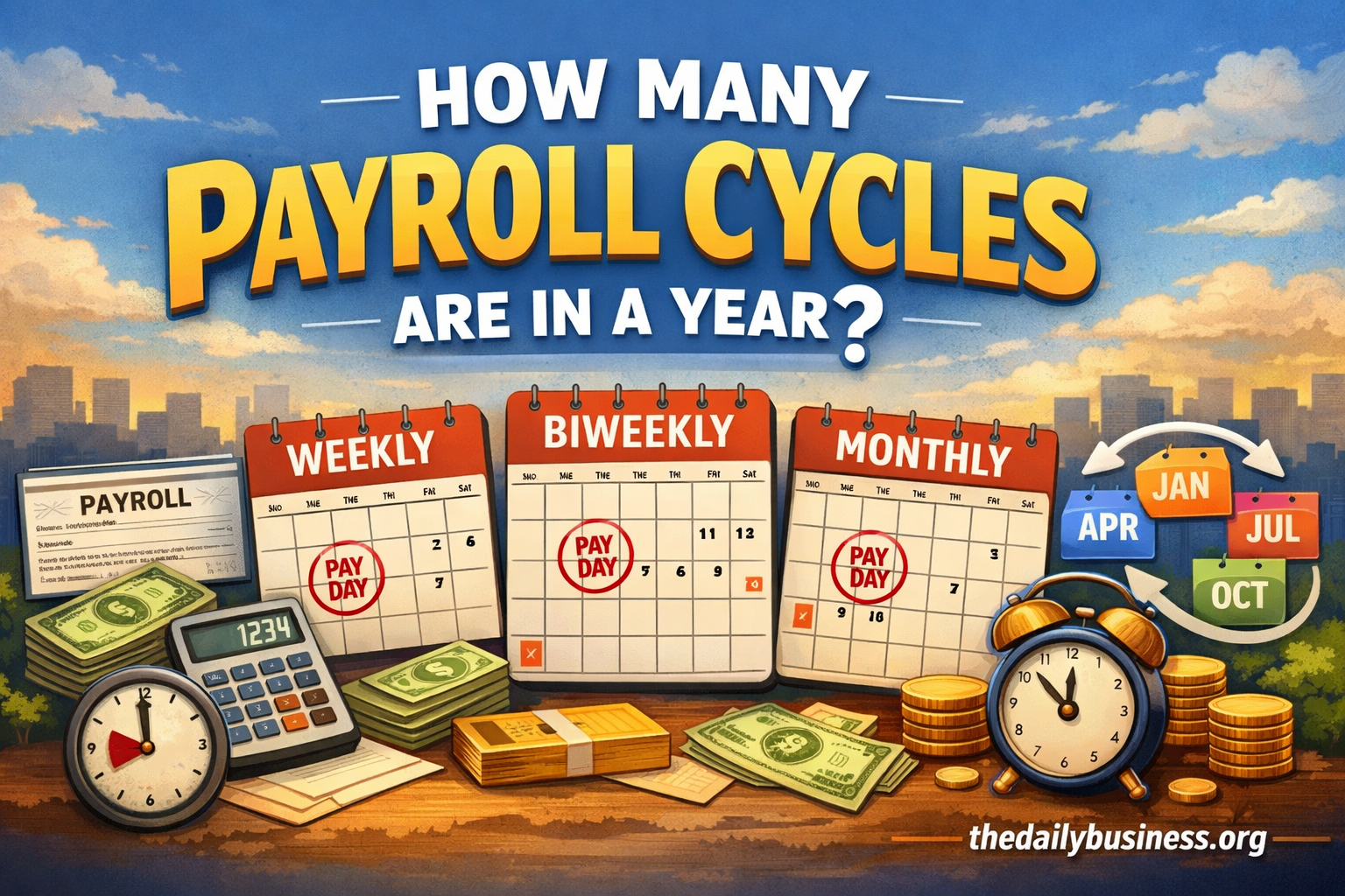 How many payroll cycles in a year_