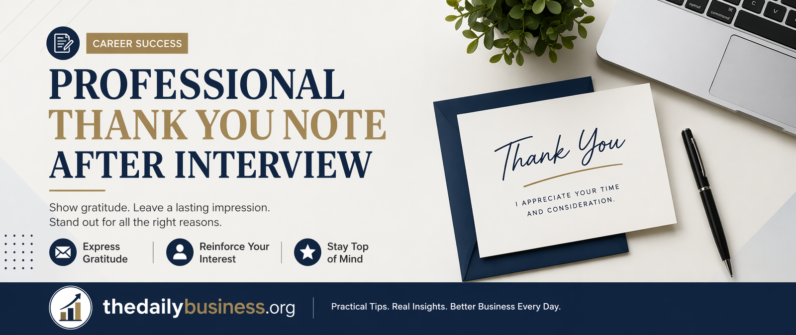 professional thank you note after interview