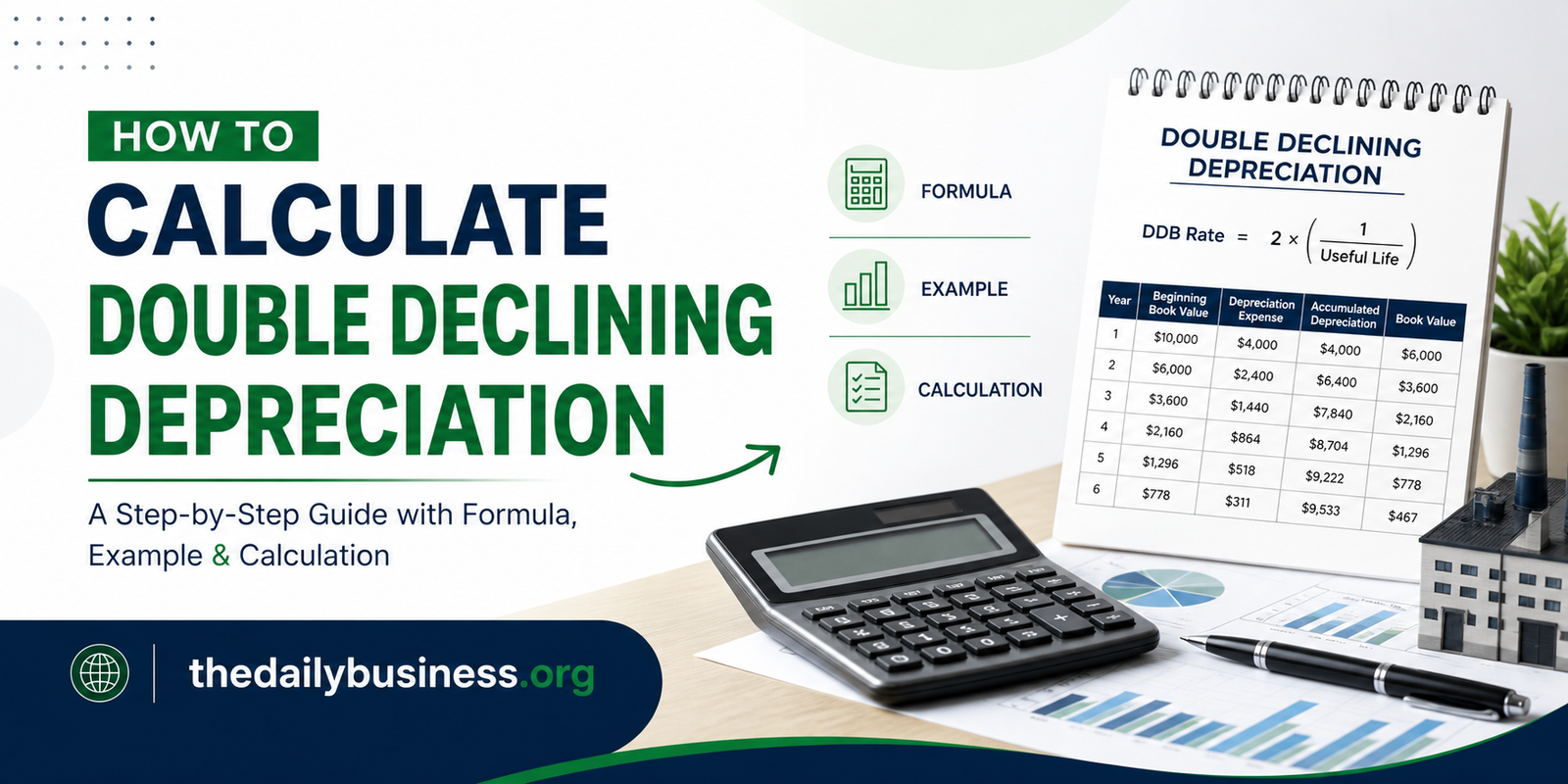 How to Calculate Double Declining Depreciation