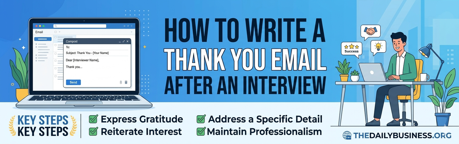 how to write a thank you email after an interview